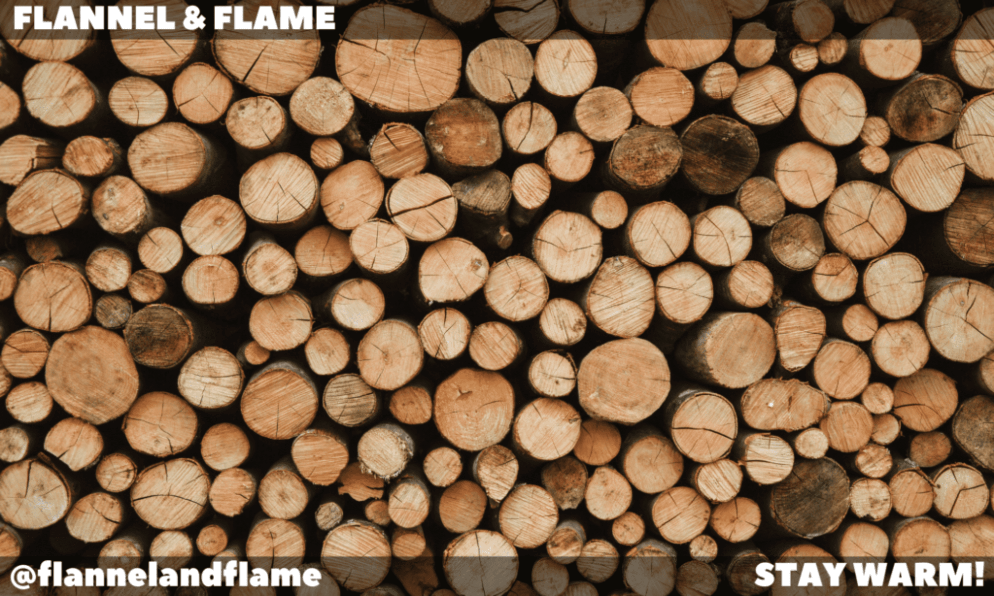 A pile of various types of firewood