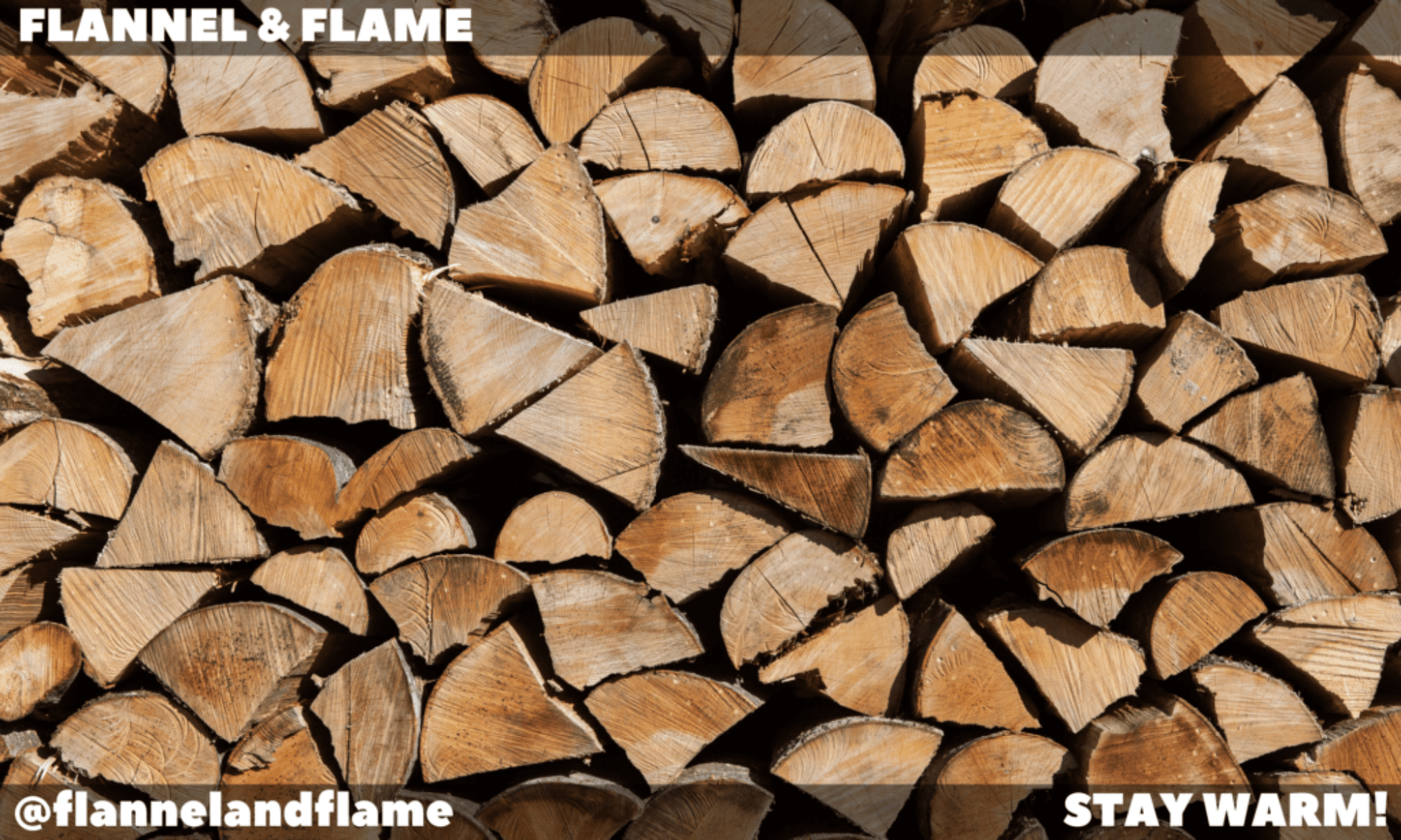 A pile of chopped firewood