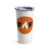 Flannel & Flame Tumbler 20oz - Orange Logo